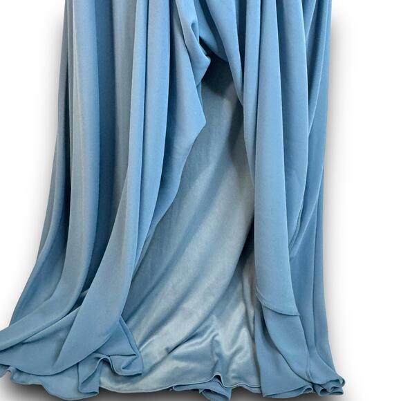 Lulus 'Mythical Kind of Love' Long Blue Maxi Dress Sleeveless Open Back Small - Picture 5 of 9